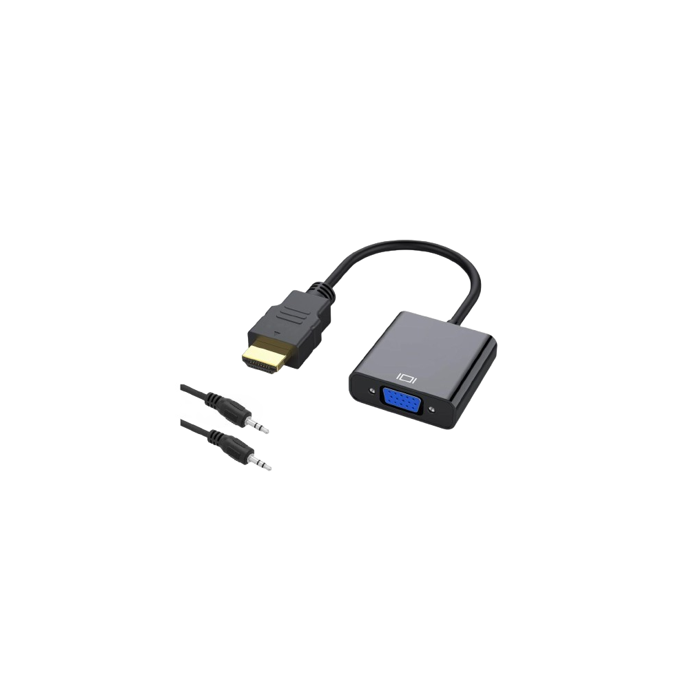 Conversor/Cabo Adaptador vídeo HDMI / VGA com áudio, cabo 232mm, da PROK
