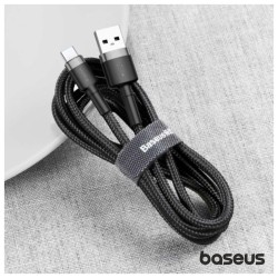 Cabo USB-A 2.0 Macho / USB-C Macho QuickCharge 3.0 / 2A, 3mts
