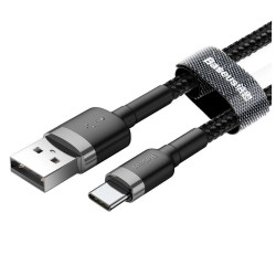 Cabo USB-A 2.0 Macho / USB-C Macho QuickCharge 3.0 / 3A, 1mt, BASEUS CAFULE