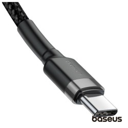 Cabo USB-C Macho / USB-C macho PD 2.0 QuickCharge 3.0, 1mt