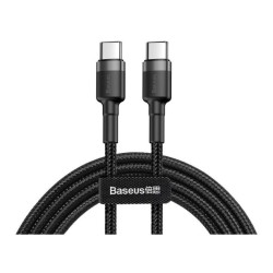 Cabo USB-C Macho / USB-C macho PD 2.0 QuickCharge 3.0, 1mt