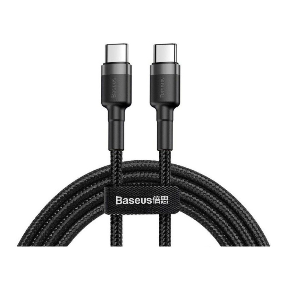 Cabo USB-C Macho / USB-C macho PD 2.0 QuickCharge 3.0, 1mt