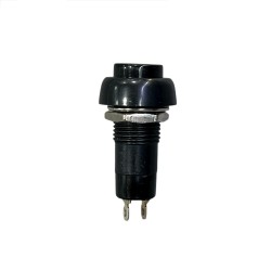 Interruptor de Pressão, Redondo, On-Off, 250V/1A - 125V/3A, Preto