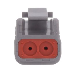 Ficha Macho 16 AWG, para cabo 0.75...2mm2 DT06 2 pinos