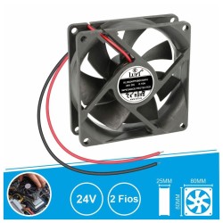 VENTILADOR 24V 80x80x25mm