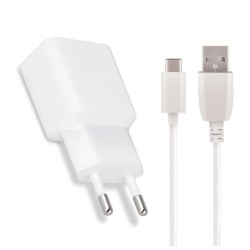 Alimentador Comutado USB 2.1A + Cabo USB-C, MaxLife