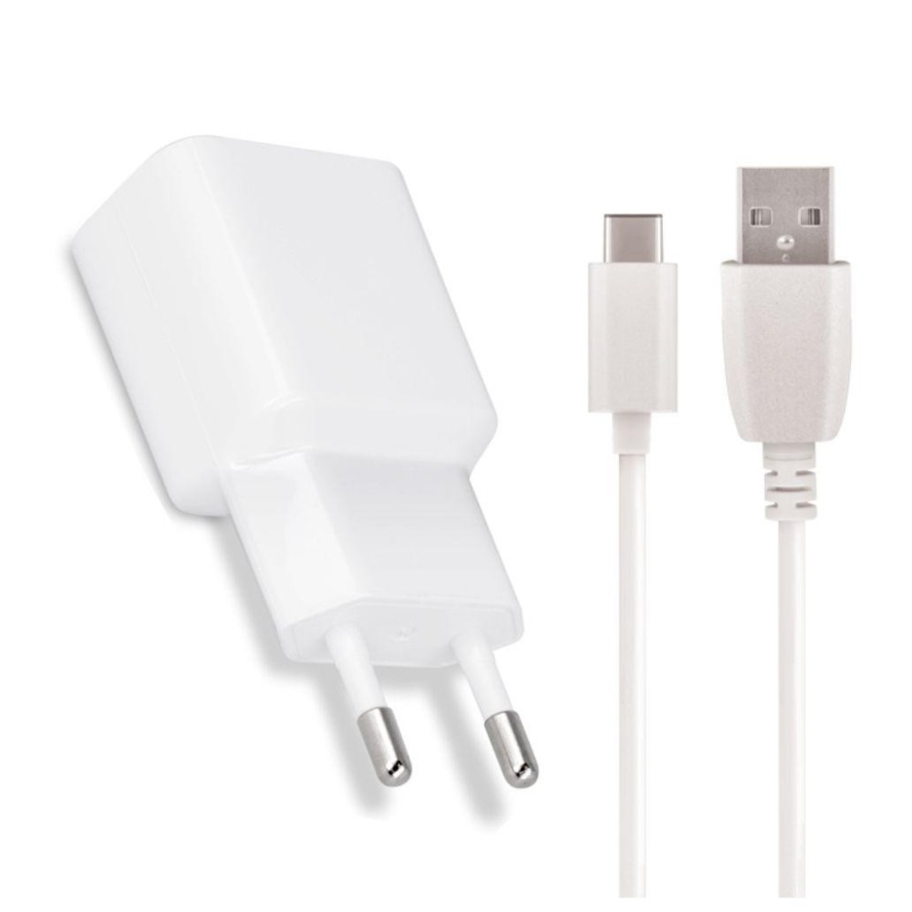 Alimentador Comutado USB 2.1A + Cabo USB-C, MaxLife