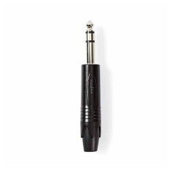 Ficha Jack 6.35mm, Macho, Stereo