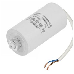 Condensador de arranque 450V com cabo, 8 µF, + terra