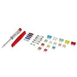 Conjunto de 26 Fusíveis universais para Automóvel, mais Busca-Pólos
