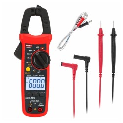 Pinça Amperimétrica Digital 600A 600V 60MOhm NCV T-RMS