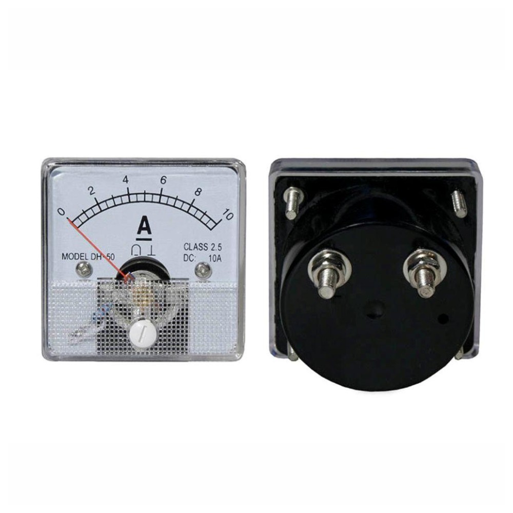 Amperímetro analógico de painel, 10A DC