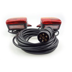 Kit de lâmpada traseira magnética com triângulo refletor, para reboques TLS01