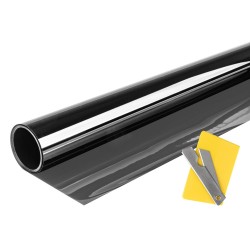 Película solar preta, para janelas, 50 x 300 cm, transmissão de luz aproximadamente 30%