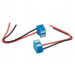Suporte cerâmico angular, c/ cabo 15cm, 12V-24V, p/ Lâmpadas H7