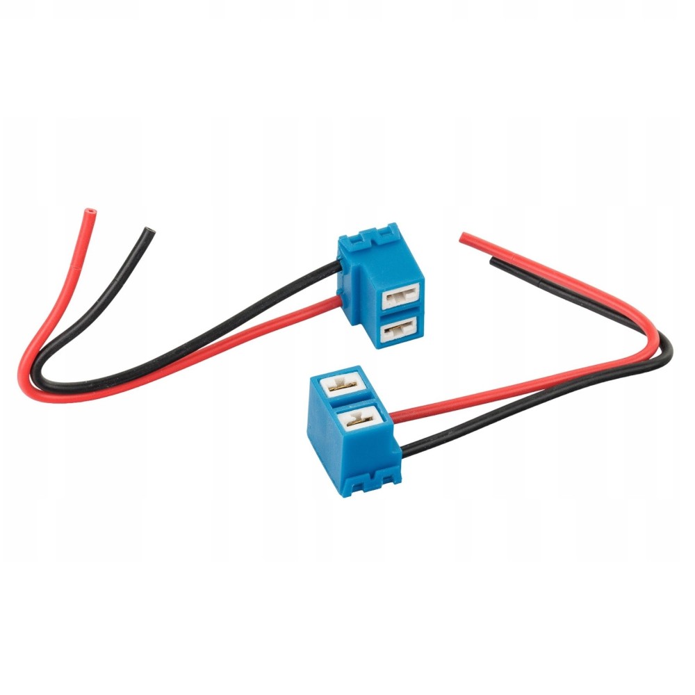 Suporte cerâmico angular, c/ cabo 15cm, 12V-24V, p/ Lâmpadas H7