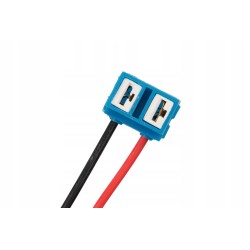 Suporte cerâmico angular, c/ cabo 15cm, 12V-24V, p/ Lâmpadas H7