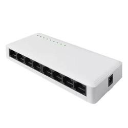 Switch de Rede Ethernet NTech SW8, 8 portas, Gigabit, ABS
