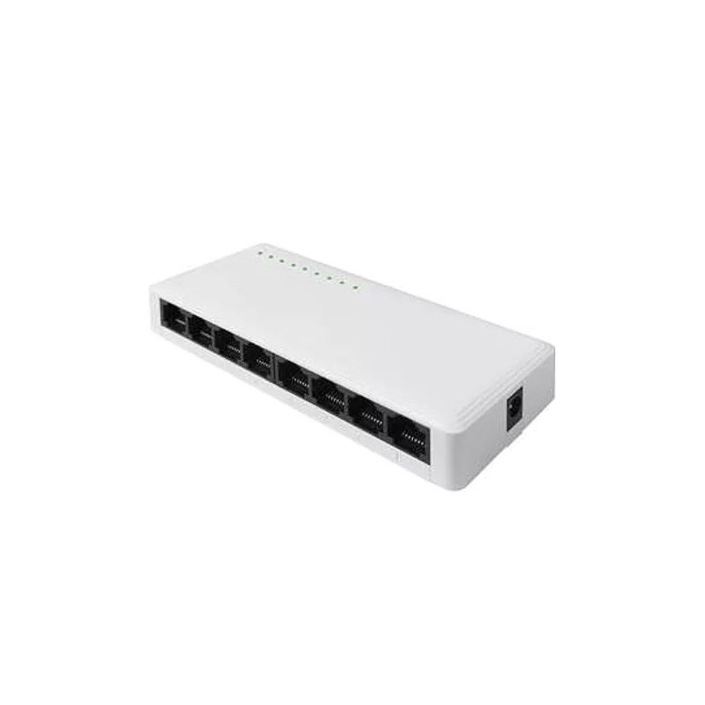 Switch de Rede Ethernet NTech SW8, 8 portas, Gigabit, ABS