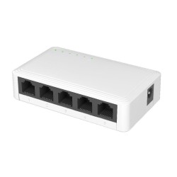 Switch de Rede Ethernet, SWITCH NTECH SW5, 5 portas, Gigabit, caixa em ABS