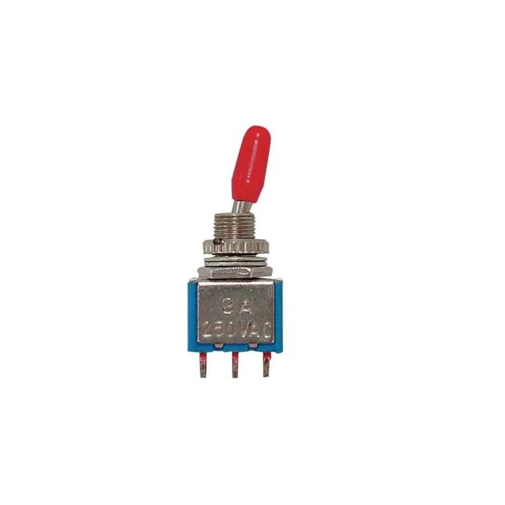Interruptor de Alavanca 2A / 230Vac, Spdt, Vertical, On-On Ci Interruptor de Alavanca 2A / 230Vac, Spdt, Vertical, On-On Ci