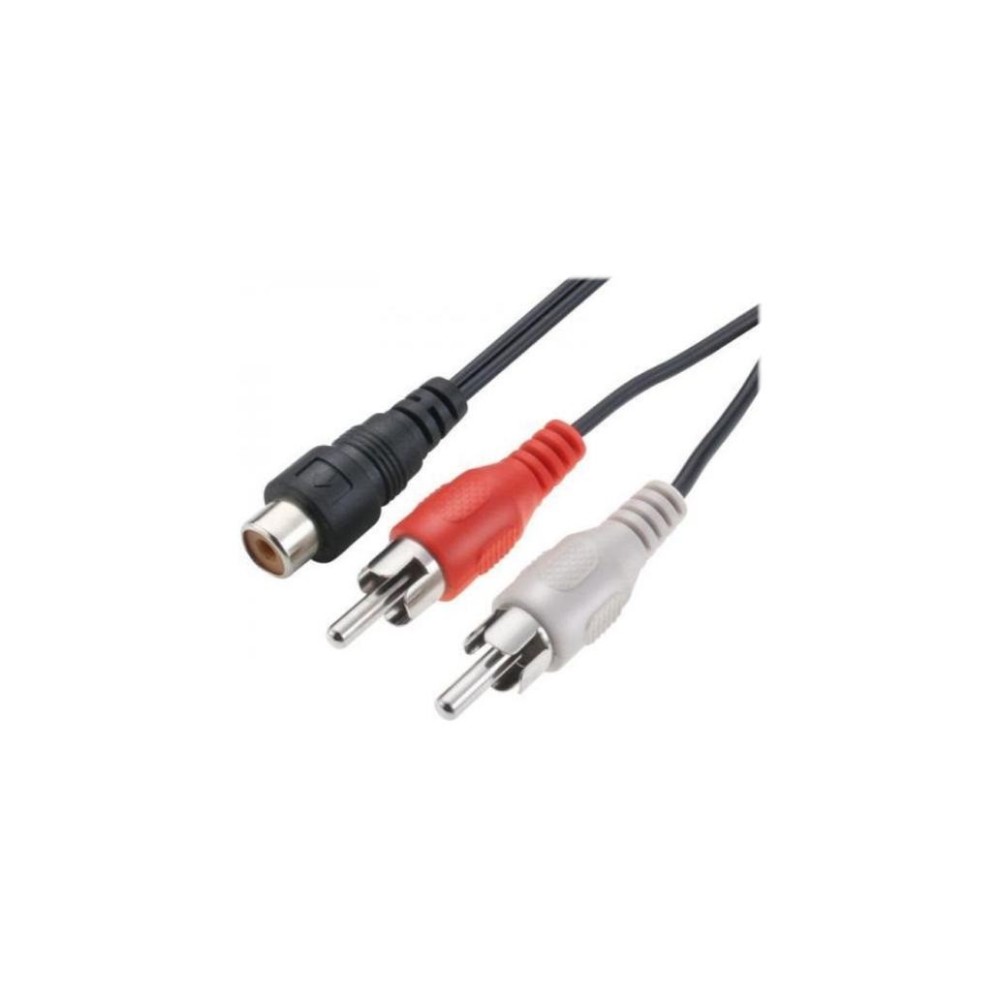 Extensão 2xRCA Macho / 1xRCA Fêmea, 1.5M Extensão 2xRCA Macho / 1xRCA Fêmea, 1.5M
