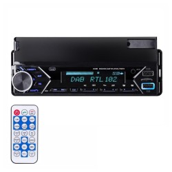 Auto Rádio c/ suporte smartphone 7", Mp3, 4x40W, BT/AUX/USB/DAB