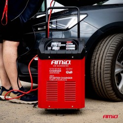 Carregador bateria com Booster Arranque, máx. 40A, 12V/24V, 300A