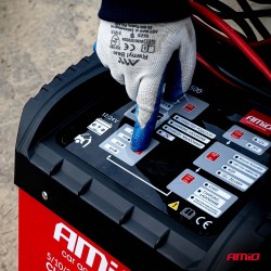 Carregador bateria com Booster Arranque, máx. 40A, 12V/24V, 300A