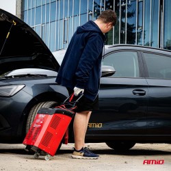 Carregador bateria com Booster Arranque, máx. 40A, 12V/24V, 300A