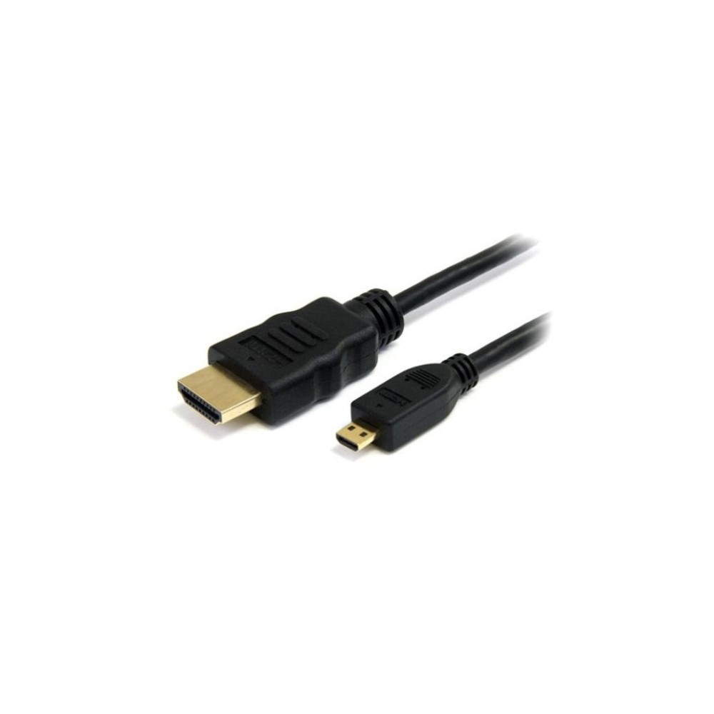 Cabo HDMI Dourado Macho / Micro HDMI Macho, Preto, 1.5m