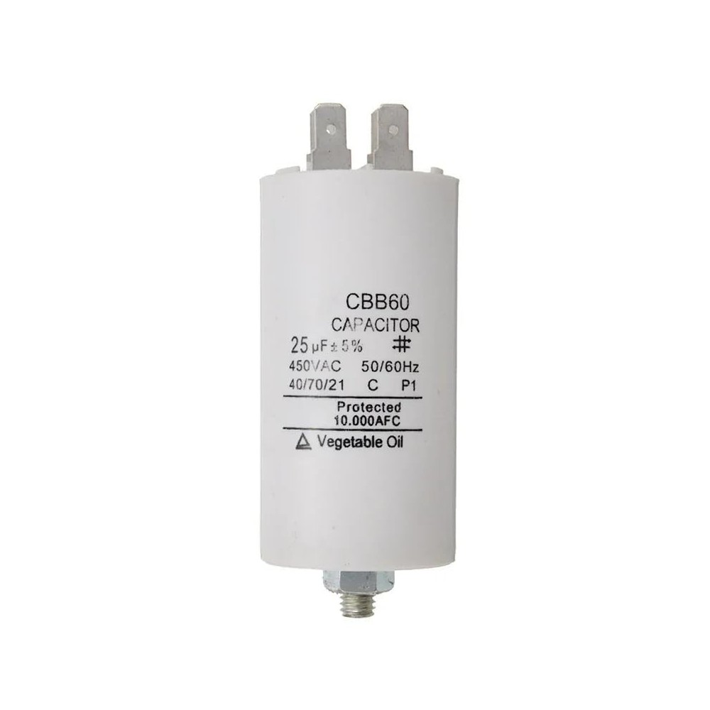 Condensador de arranque, 450V, s/cabo, 25µF