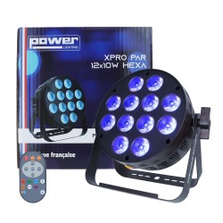 Projetor LED XPRO PAR, Slim 12 x 10W 6 em 1 (RGBWA-UV)