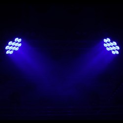 Projetor LED XPRO PAR, Slim 12 x 10W 6 em 1 (RGBWA-UV)