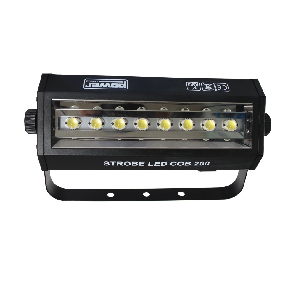 Strobe LED COB 200, Luz estroboscópica de 200 W com 8 LEDs brancos