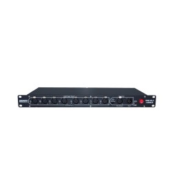 Splitter DMX de 1U para montagem em rack, com 2 entradas e 8 saídas