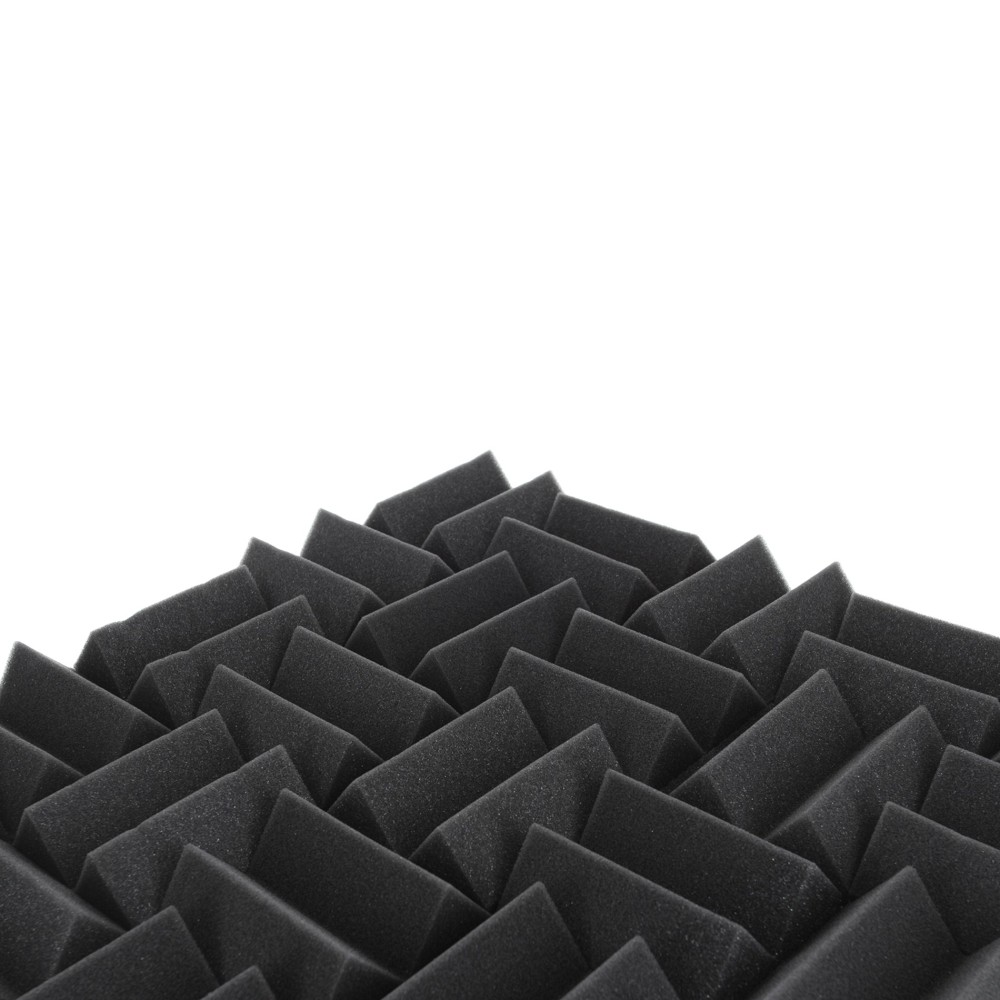 Espuma acústica com adesivo, 5 cm, cinza escura