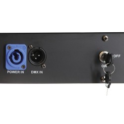 Barra móvel com 8 lasers vermelhos e verdes + 8 LEDs Wash