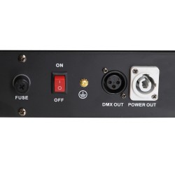 Barra móvel com 8 lasers vermelhos e verdes + 8 LEDs Wash