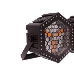 Pack com 2 projetores LED retro 3x50W COB + 36 LEDs RGB