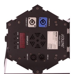 Pack com 2 projetores LED retro 3x50W COB + 36 LEDs RGB