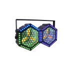 PACK 2 PROJETORES RETRO 3X50W COB +36LED RGB