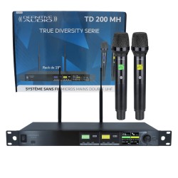 Sistema duplo de Microfone de mão UHF - Série True Diversity