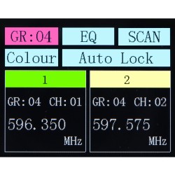 Sistema duplo de Microfone de mão UHF - Série True Diversity