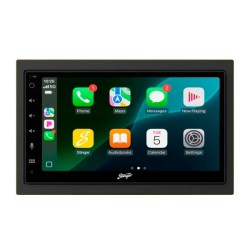 Centro multimédia 2din, wireless, compatível Android Auto+Carplay