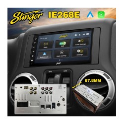 Centro multimédia 2din, wireless, compatível Android Auto+Carplay