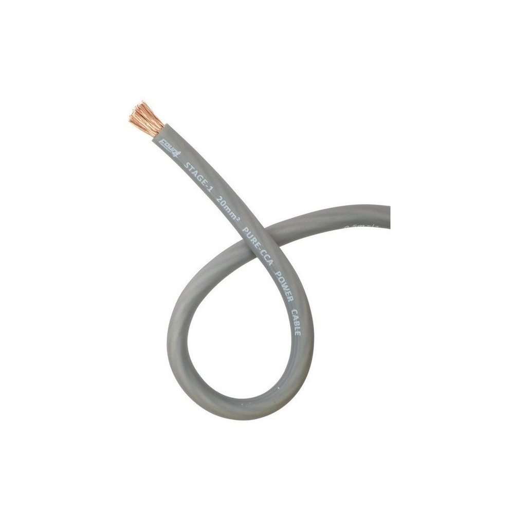 Cabo de alimentação CCA 20mm2, cinzento (vendido ao metro)