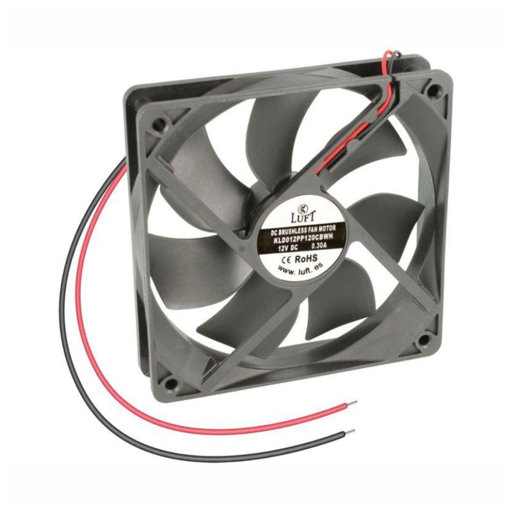 Ventilador 12V, 120x120x25mm, 2 Fios