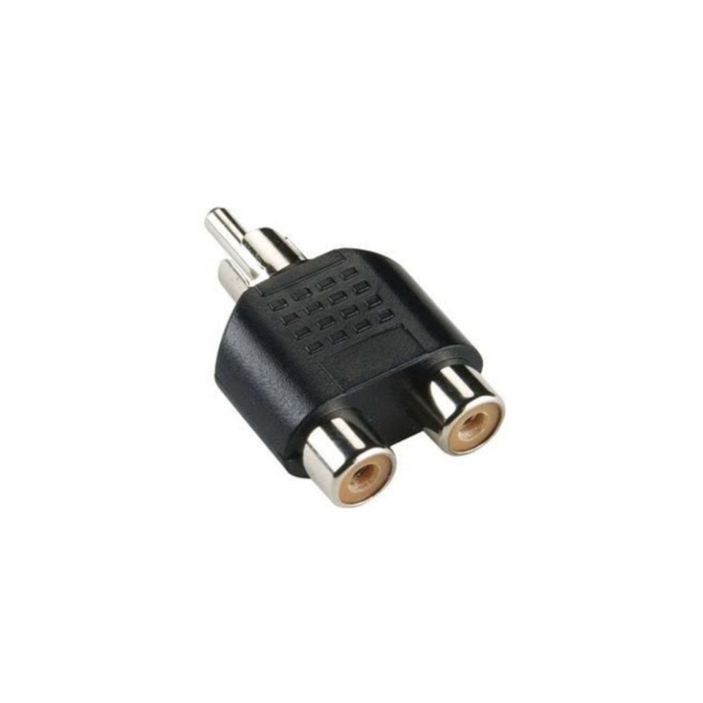 Ficha Adaptadora Rca Macho / 2 Rca Fêmea
