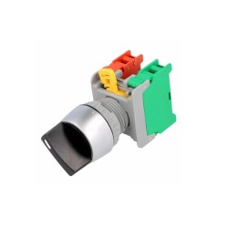 Interruptor Rotativo Biestável, ON-OFF, Ø22.5mm